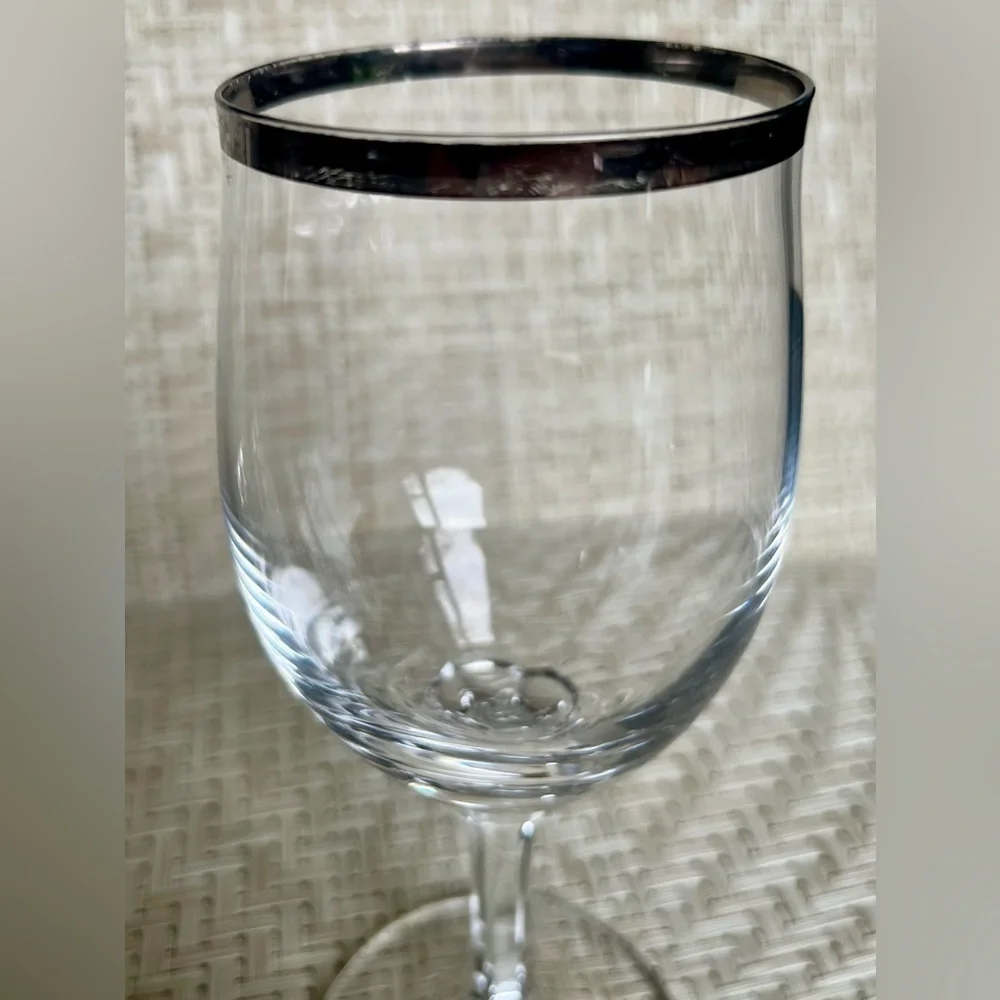 Johann Haviland Wedding Ring Wine Glasses Set of 2